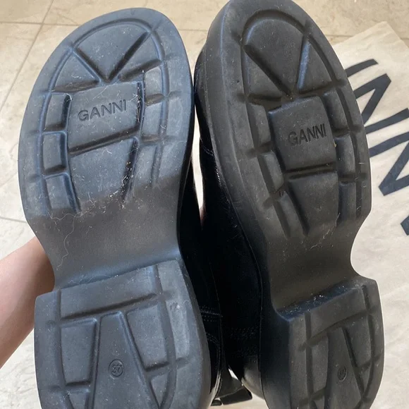 PreOwned GANNI CHUCKY BLACK PATENT BOOTS - Picture 9 of 9